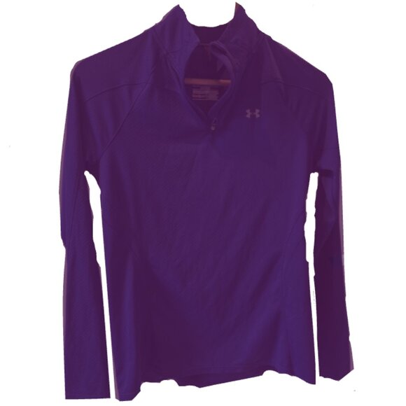 Women's Under Armour Long Sleeve Quarter-Zip Athletic Top- HEAT GEAR - Picture 1 of 7